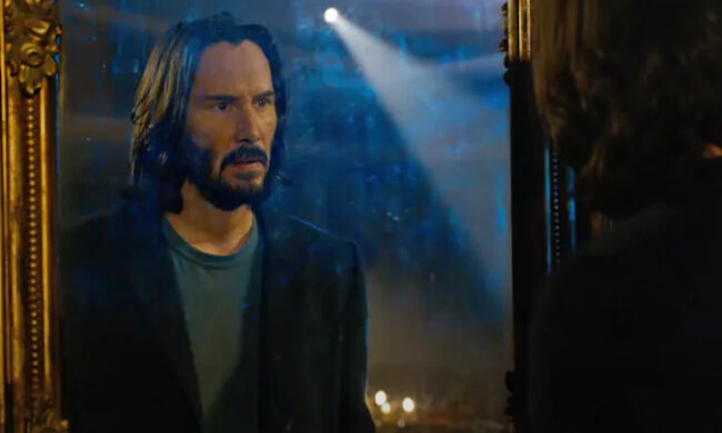 Keanu Reeves in The Matrix: Resurrections. Photo: Warner Bros